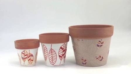 Pots en terre cuite avec soucoupe, Pot en argile, poterie en céramique, Pots de fleurs de Cactus, Pot Succulent, trou de Drainage