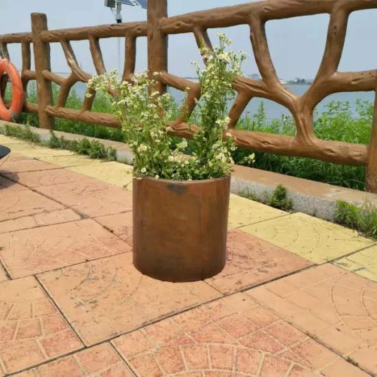 Commerce de gros en métal maison simple décoration de bureau Pot de fleur planteur/planteur de gros d'usine